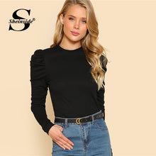 Load image into Gallery viewer, Women T-shirt Puff Sleeve Slim Fit Top
